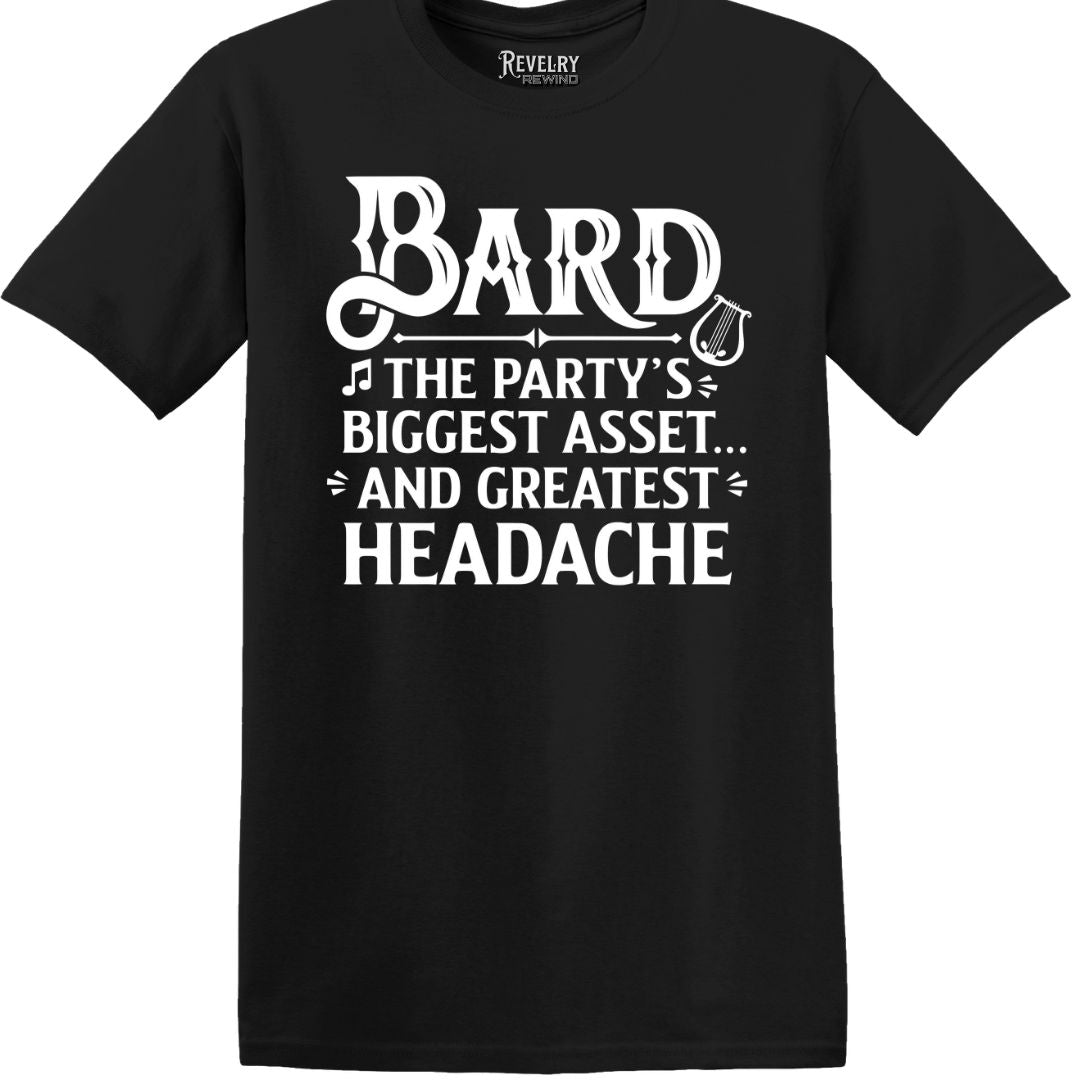 Bard T-shirt flatlay – Black