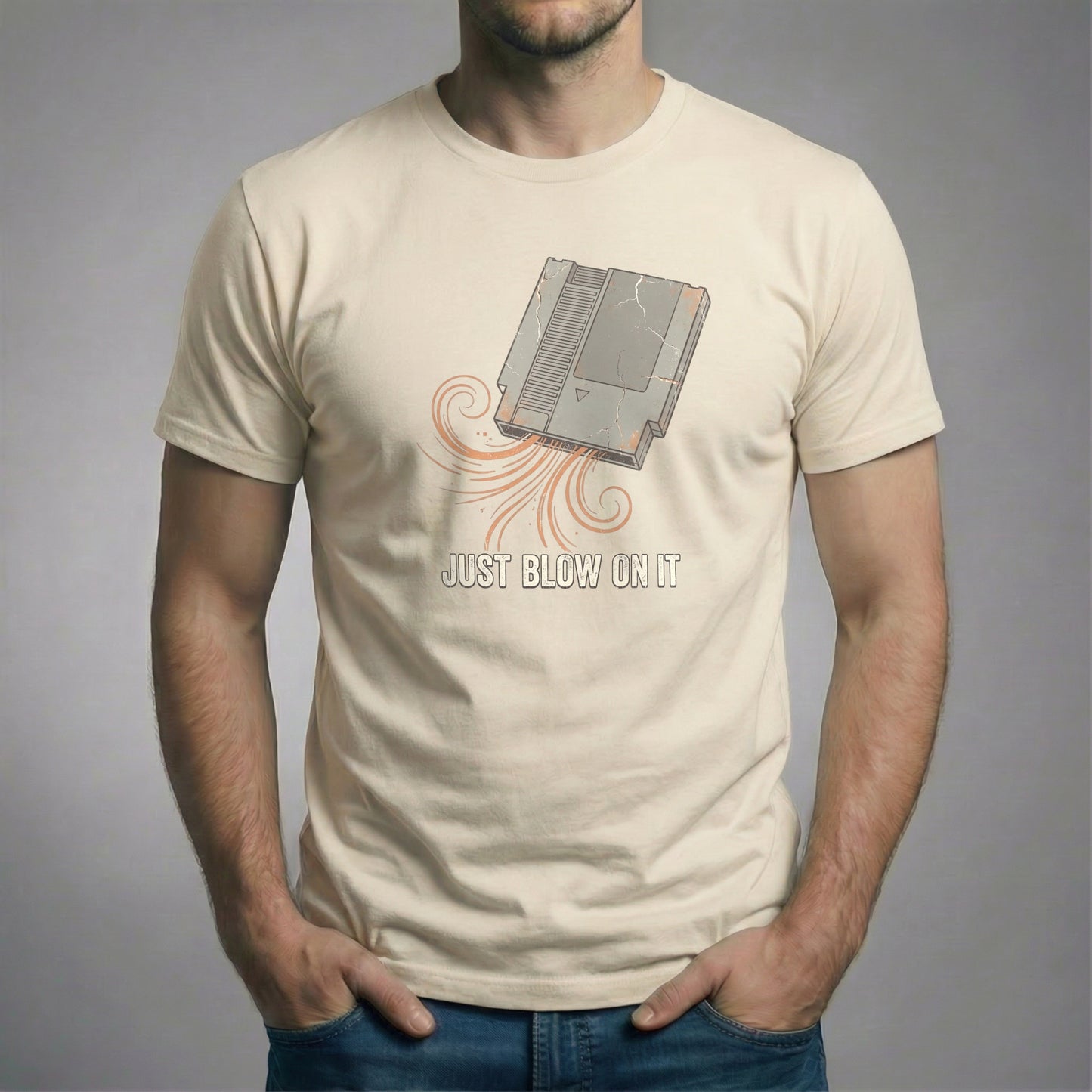 Vintage Cream colored "Just Blow On It" T-Shirt from Revelry Rewind.
